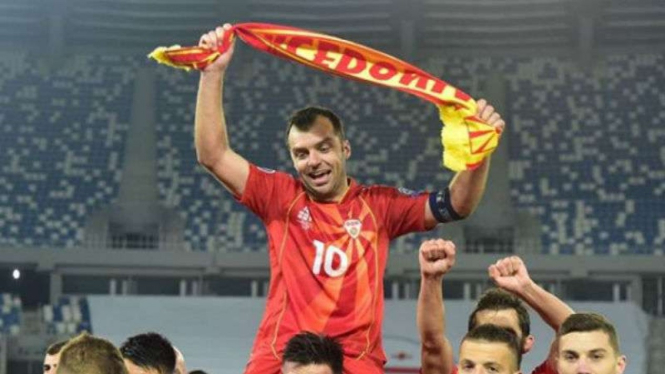 Kapten Makedonia Utara, Goran Pandev.