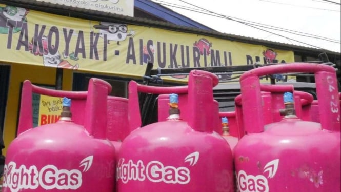Tabung Gas Elpiji Pink Pertamina.
