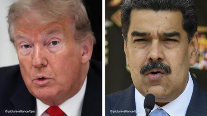 Presiden AS Donald Trump dan Presiden Venezuela Nicolas Maduro