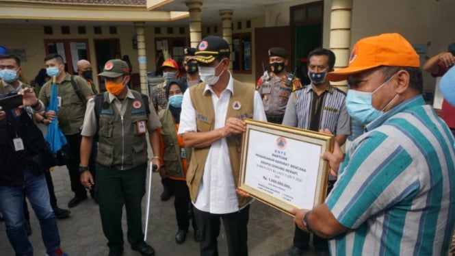 BNPB Barikan Bantuan Penanganan Bencana Gunung Merapi Sebesar Rp1 Miliar.