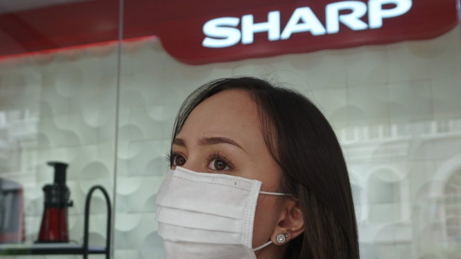 Masker Sharp Indonesia dapat digunakan dalam aktivitas sehari-hari