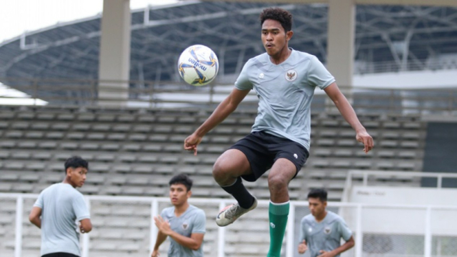 Timnas Indonesia U-19 saat menjalani pemusatan latihan di Jakarta