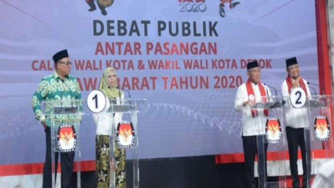 Debat perdana calon wali kota dan wakil wali kota Depok 2020. (Foto ilustrasi)