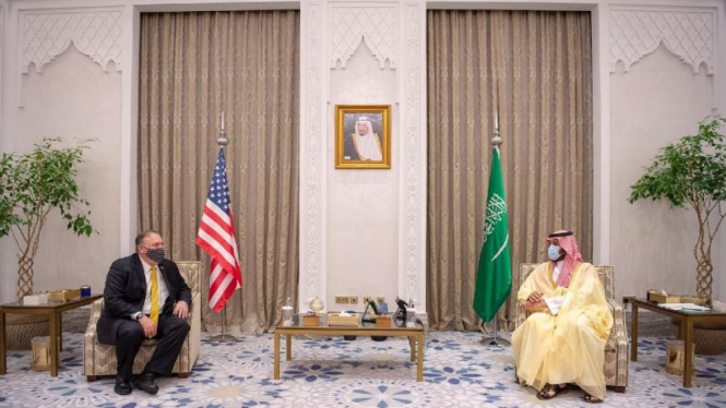 Putra Mahkota Saudi, Pangeran Mohammed bin Salman bertemu Menlu AS Mike Pompeo
