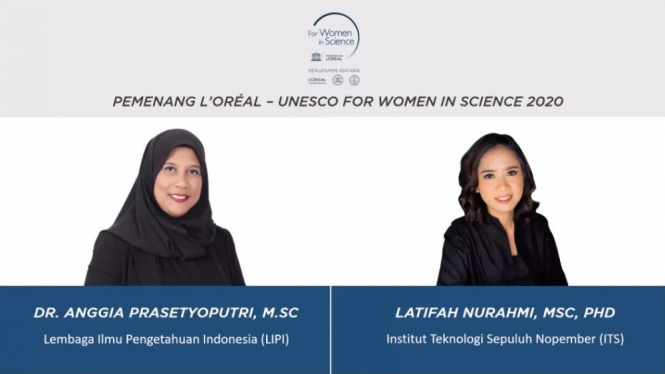 Dua peneliti wanita Indonesia pemenang L'Oreal-UNESCO For Women in Science 2020