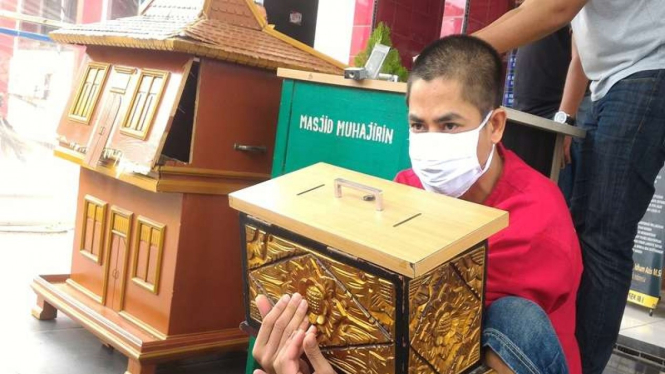Pria di Palembang ditangkap karena mencuri kotak amal Masjid