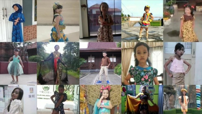 Anak Indonesia Mengikuti Lomba Fashion Show Nasional