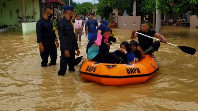 Bnajir di  Kota Tebing Tinggi, Sumatera Utara