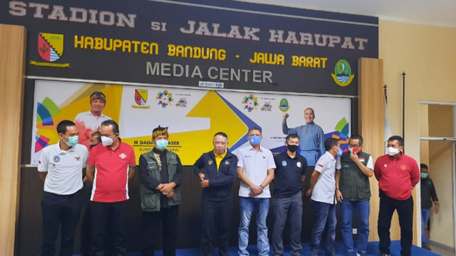 Sidak Menpora Zainudin Amali dan PSSI ke Stadion Si Jalak Harupat