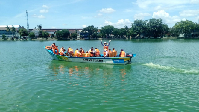 Perahu dari Ridwan Kamil untuk Kawasan Situ Rawa Besar, Pancoran Mas, Kota Depok