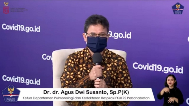 Ketua Umum Perhimpunan Dokter Paru Indonesia (PDPI), Agus Dwi Susanto