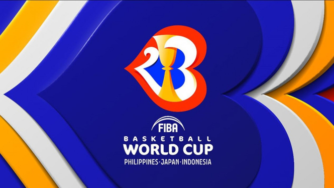 Logo resmi Piala Dunia Bola Basket 2023.