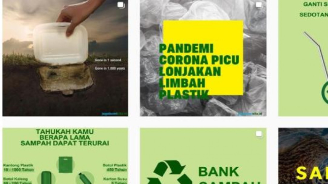 Sosialisasi mengelola sampah lewat media sosial (Instagram/Jagabumikita.id)