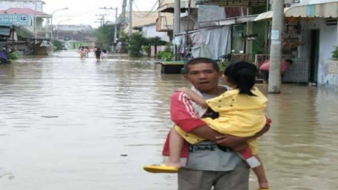 Banjir di Tebing Tinggi Sumatera Utara