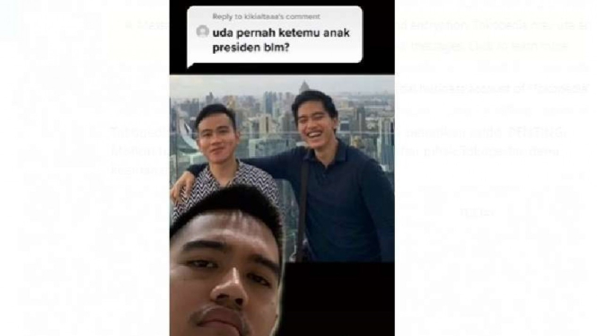 Kaesang Pangarep Pasang Foto Bareng Anak Presiden