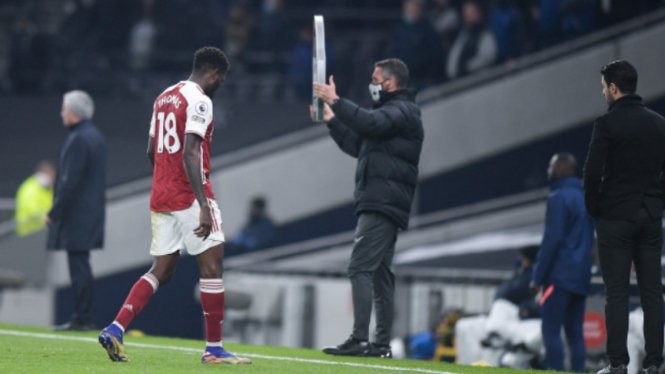 Gelandang Arsenal, Thomas Partey, cedera