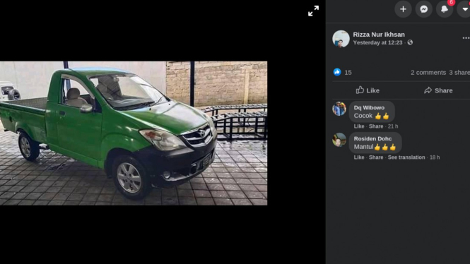 Penampakan Toyota Avanza yang viral di media sosial