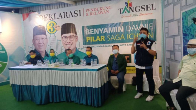 Benyamin-Pilar menang versi quick count Pilkada Tangsel