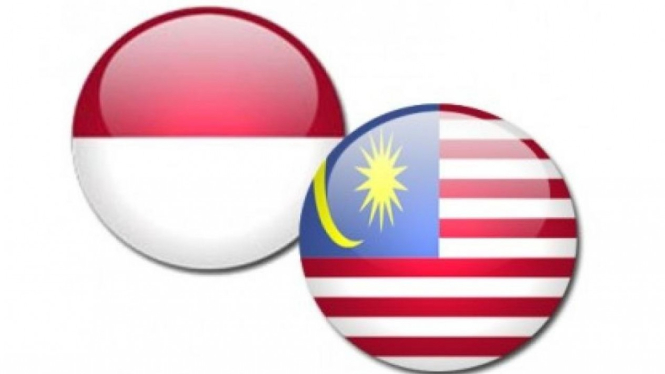 bendera Indonesi dan Malaysia