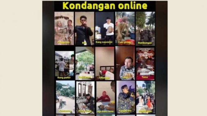 Kondangan online viral di media sosial TikTok.