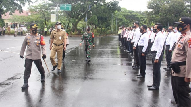 Kapolres Kota Tangerang, Kombes Pol Ade Ary menyiagakan 600 personel untuk Operasi Lilin Kalimaya 2020.