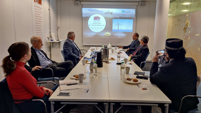Duta Besar RI di Oslo sedang melakukan pertemuan dengan Greater Stavanger, Norwep dan Pemerintah Kota Stavanger