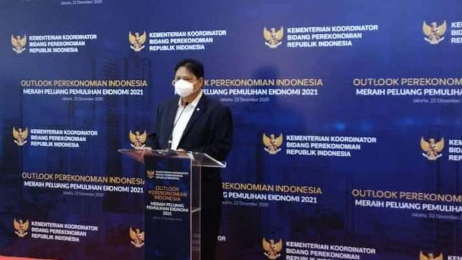 Menko Perekonomian Airlangga Hartarto.