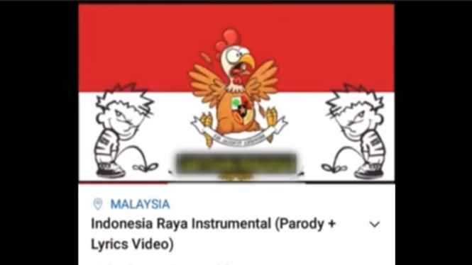 Akun Youtube yang memparodikan lagu Indonesia Raya penuh kalimat hinaan 