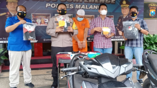 Polres Malang menangkap polisi gadungan berinisial UL (31 tahun) warga Bumiayu.