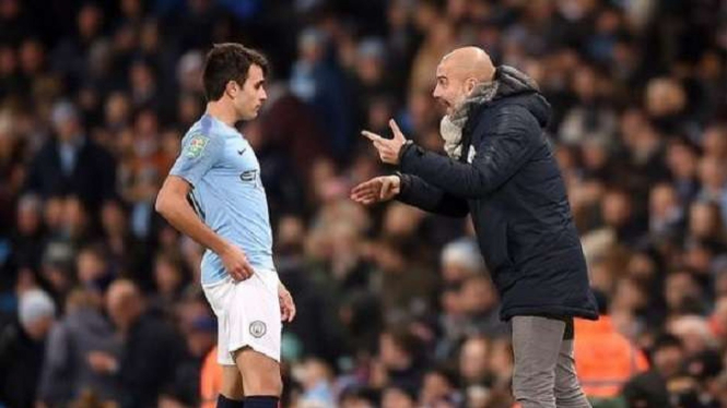 Eric Garcia dan Pep Guardiola