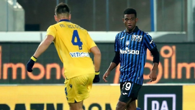 Rekrutan baru Manchester United, Amad Diallo ketika bermain untuk Atalanta