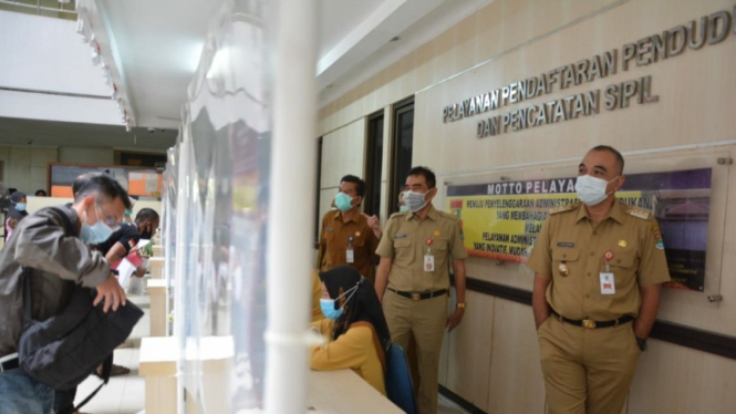 Kantor pelayanan kependudukan Tangerang.