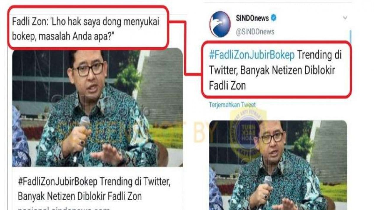 Cek Fakta 'Fadli Zon: Hak Saya Dong Suka Bokep, Masalah Anda Apa?'