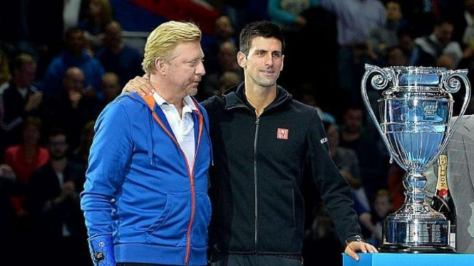 Boris Becker dan Novak Djokovic 