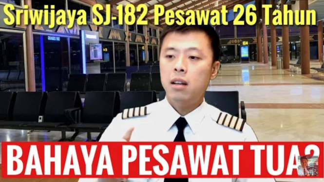 Pilot Vincent Raditya unggah video analisa pesawat tua SJ-182