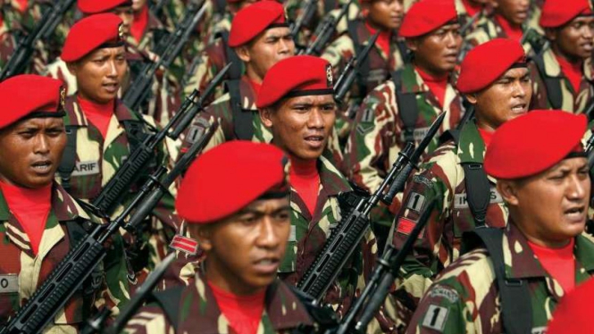 VIVA Militer: Prajurit Komando Pasukan Khusus (Kopassus) TNI Angkatan Darat