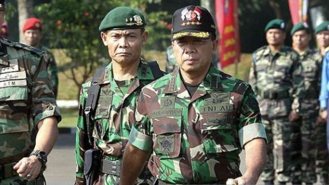 VIVA Militer: Marsekal TNI (Purn.) Djoko Suyanto saat menjabat Panglima TNI