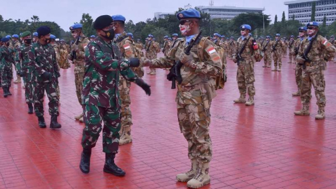 VIVA Militer: Pelepasan 850 TNI Satgas Kontingen Garuda ke Afrika Tengah