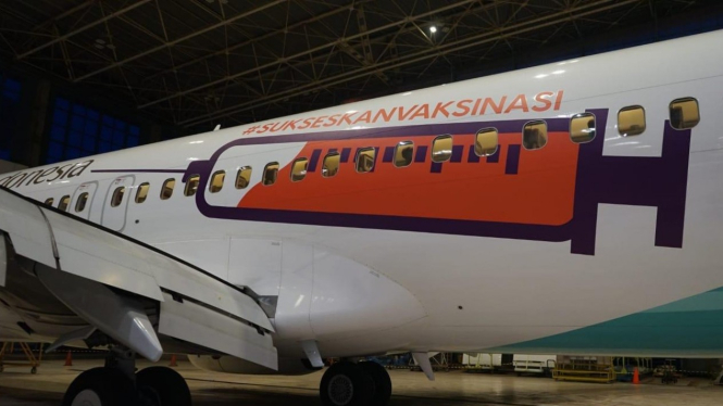 Garuda Indonesia ada livery khusus di pesawatnya