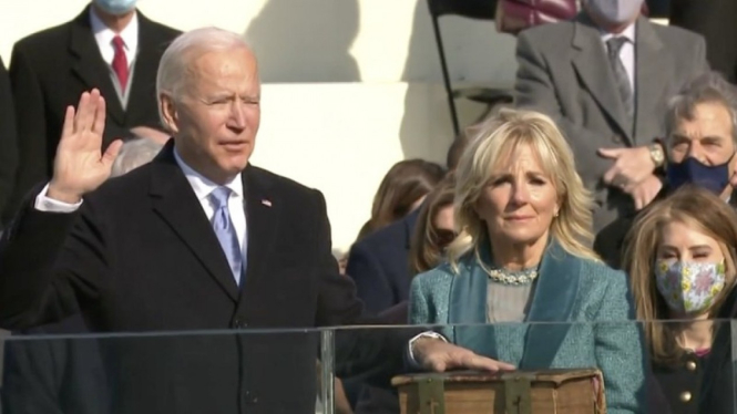 Pelantikan Joe Biden sebagai Presiden AS ke-46 di Capitol Hill