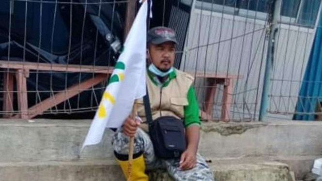 Ali Akbar, relawan kemanusiaan sekaligus korban yang selamat dari gempa Sulbar.