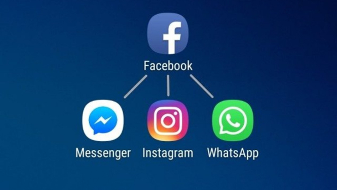 Facebook, Messenger, Instagram dan WhatsApp.
