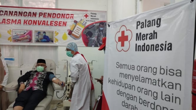 Wali Kota Depok Mohammad Idris Donor Plasma Konvalesen