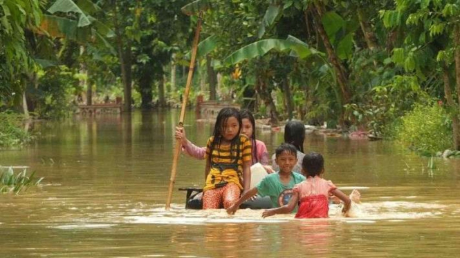 Banjir di Jember, ratusan rumah warga terdampak