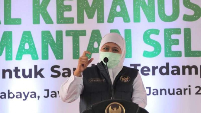 Gubernur Jawa Timur, Khofifah Indar Parawansa.