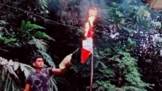 Heboh Bendera Merah Putih Dibakar, Polisi: Pelaku Tinggal di Malaysia