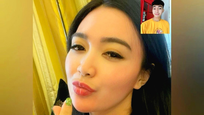 Wika Salim video call dengan Dimas Ahmad