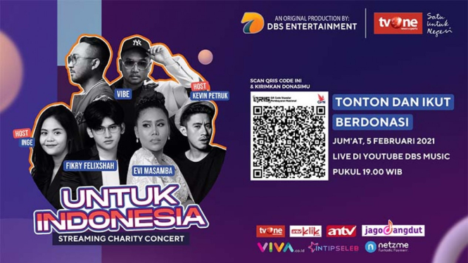 Konser amal online, Untuk Indonesia.