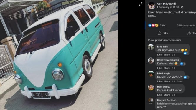 Daihatsu Zebra Espass dimodifikasi mirip VW Kombi