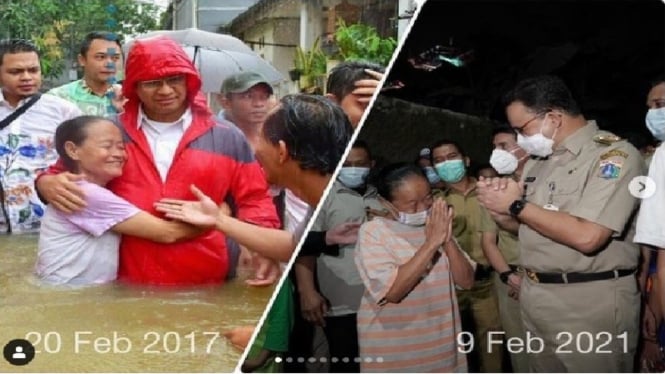 Anies Baswedan pamer foto Jakarta tak kebanjiran